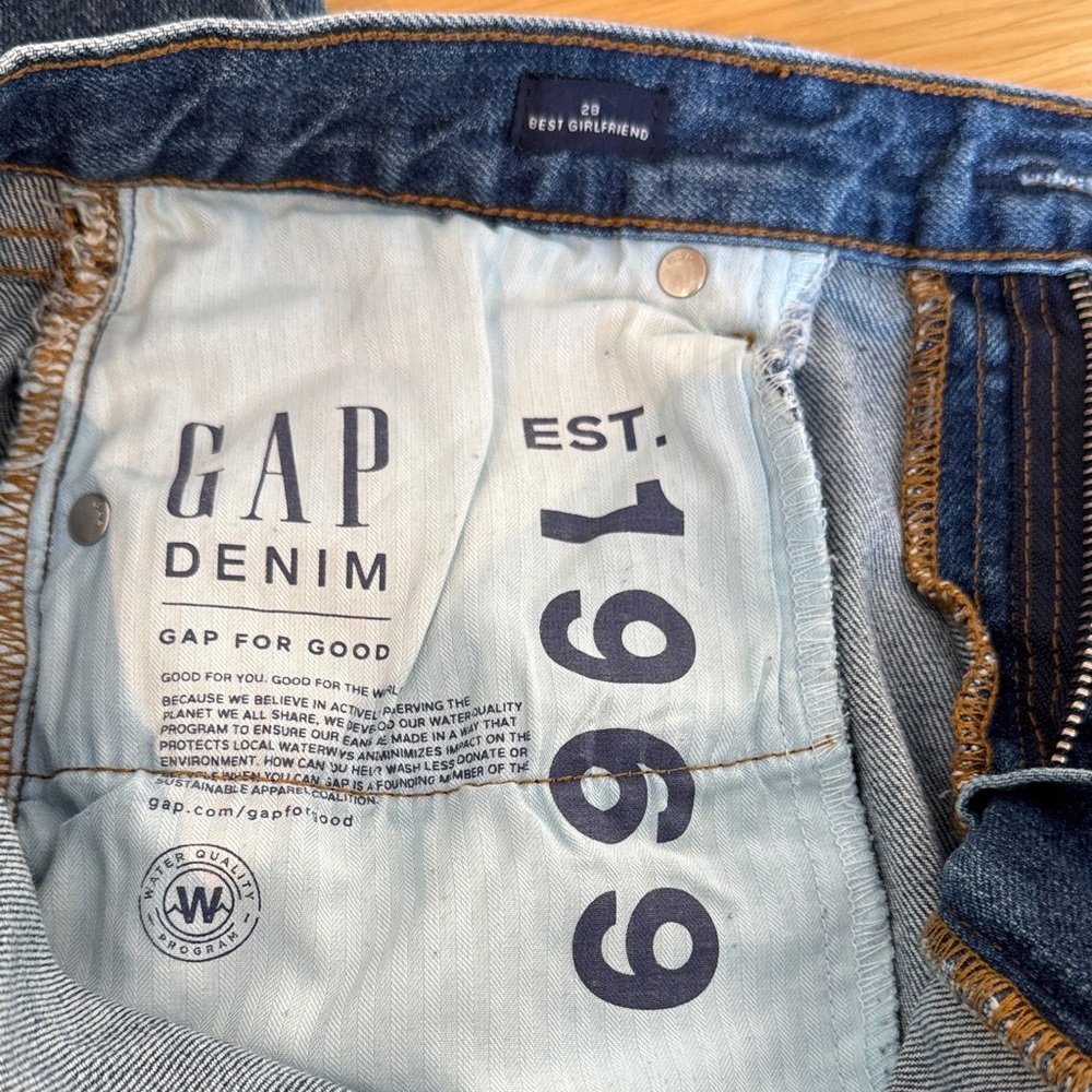 GAP Best Girlfriend  Jeans - Blue, 28 - Picture 6 of 6
